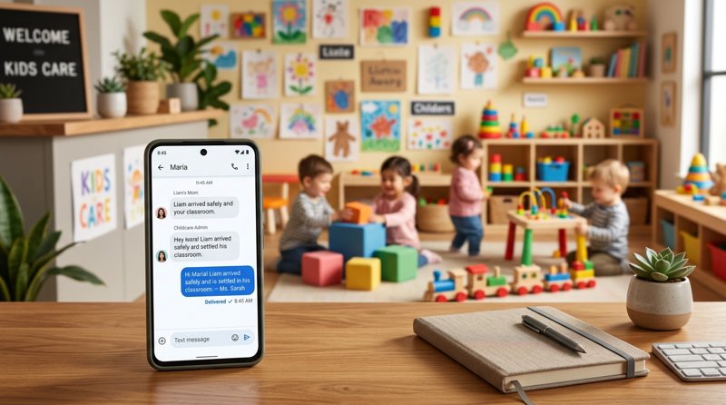 SMS upozornění pro rodiče v dětských centrech: Průvodce nastavením