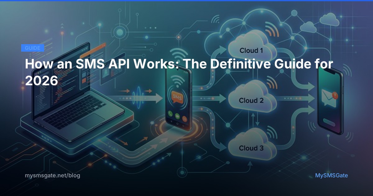 How an SMS API Works: The Definitive Guide for 2026 - MySMSGate Blog