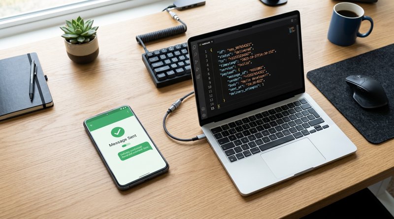 So testen Sie SMS nach der Webhook-Konfiguration: Schritt-für-Schritt
