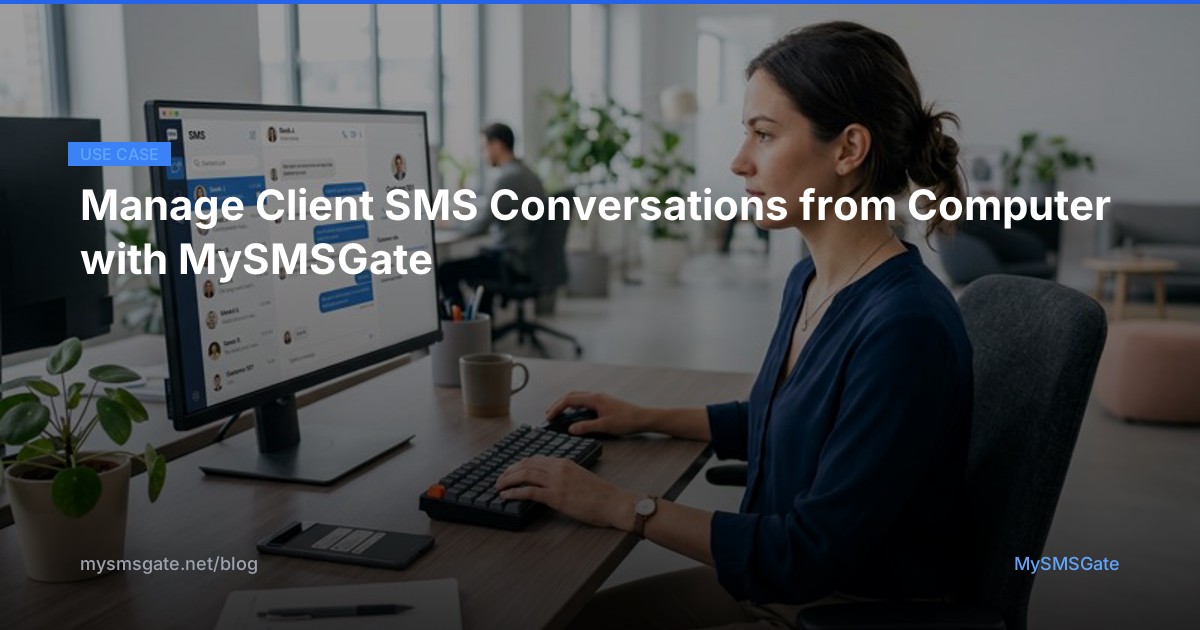 Manage Client SMS Conversations from Computer with MySMSGate ...