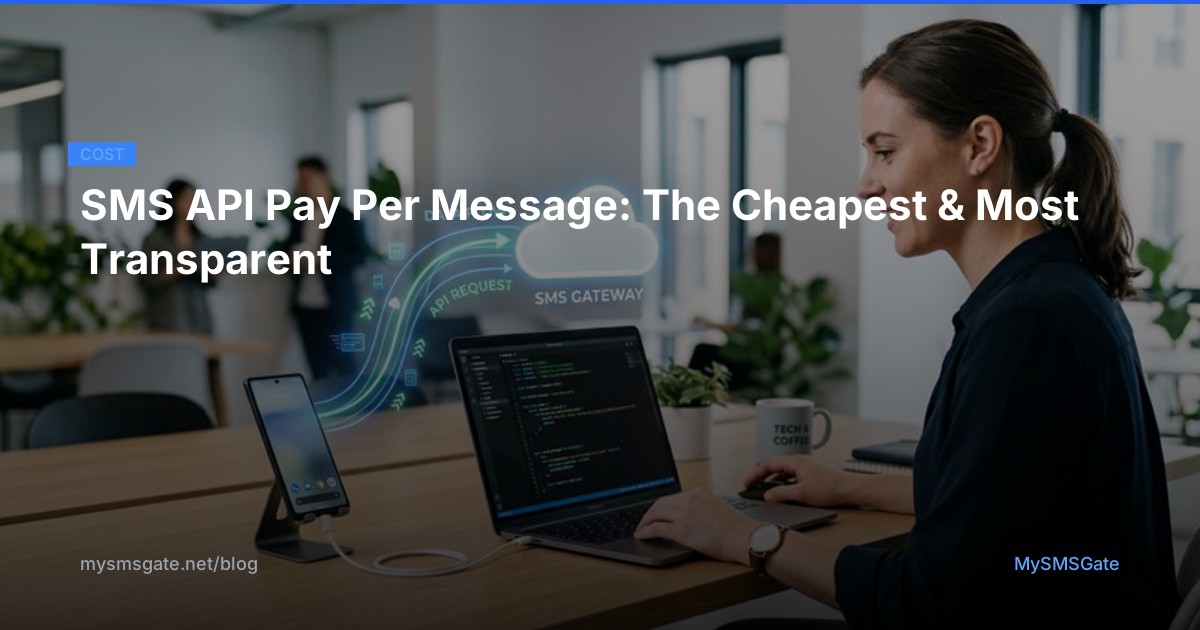 SMS API Pay Per Message: The Cheapest & Most Transparent - MySMSGate Blog