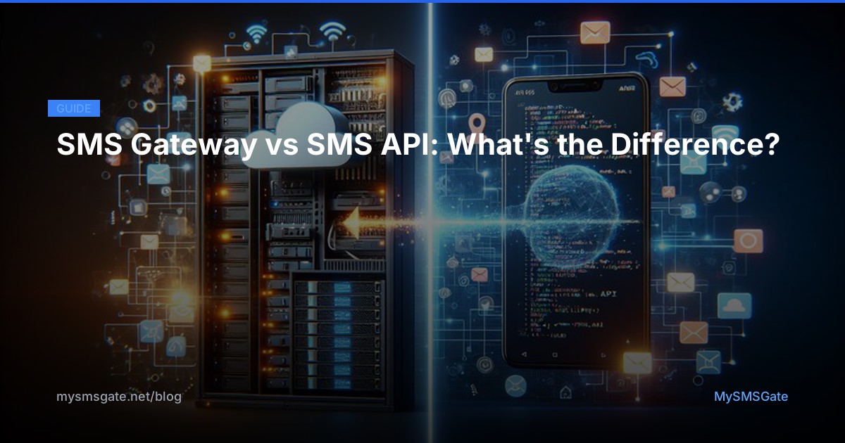 SMS Gateway vs SMS API: What's the Difference? - MySMSGate Blog