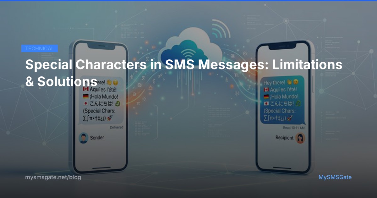 Special Characters in SMS Messages: Limitations & Solutions - MySMSGate ...