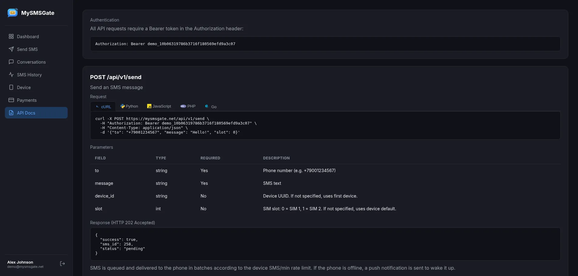 API Documentation